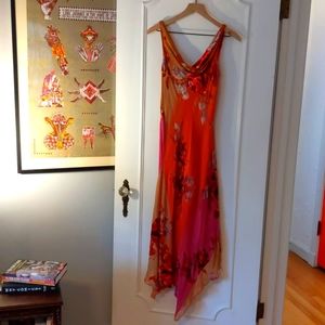 Betsey Johnson velvet roses dress size 10